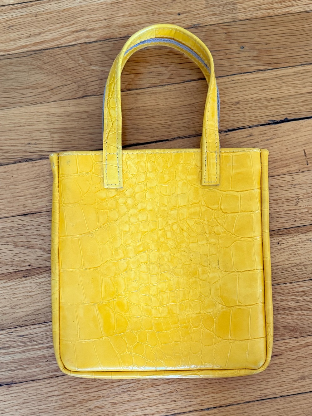 Los Angeles apparel leather XS  Croc-Mini Tote Bag